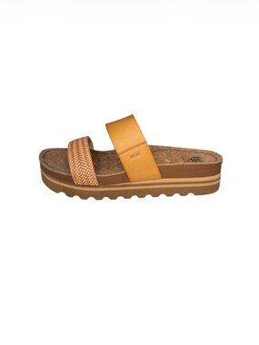 REEF Cushion Vista Hi Platform Sandals - Tan/Natural - Women’s Size 10